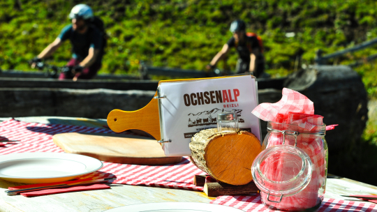 Biker auf der Ochsenalp
