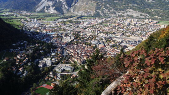 Chur die Stadt in den Bergen